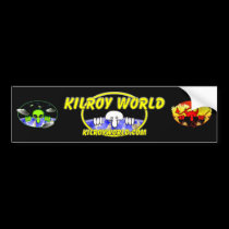 Kilroyworld Logo Bumpersticker