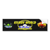 Kilroyworld Logo Bumpersticker
