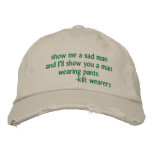 Kilt-wearer's hat embroidered baseball cap
