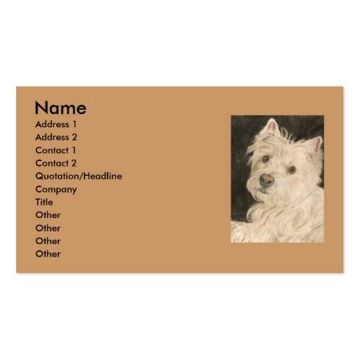 Kiltie the West Highland Terrier Business Card