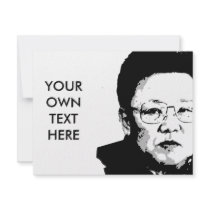 Kim Jong Il invitations by Politicaltshirts Kim Jong Il invitations