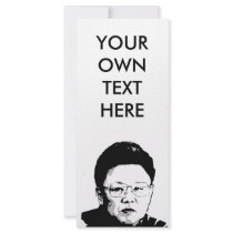 Kim Jong Il rack cards by Politicaltshirts Kim Jong Il rack cards