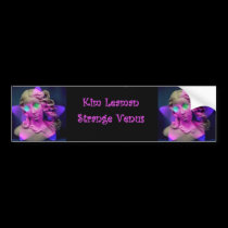 Kim Leaman Strange Venus Bunper Sticker bumper stickers by KimLeaman Kim Leaman Strange Venus Bunper Sticker bumper stickers