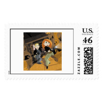 Kim Possible exploring with flashlight Disney postage