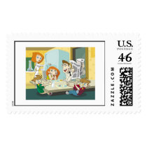 Kim Possible family breakfast twins food fight postage by disney Kim Possible family breakfast twins food fight postage