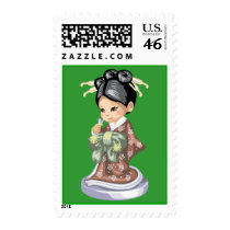 Kimono Girl stamps