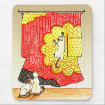 Kimono Mischief Mousepad mousepads
