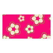 Kimono Rose Pink Lotus Photo Greeting Card