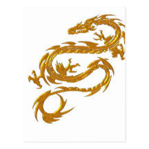 Kin ryu Japanese Dragon Post Card