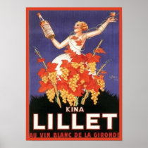Kina Lillet Vintage Ad Poster