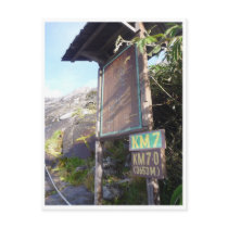 kinabalu km 7.0 postcards