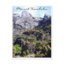 kinabalu laban rata view post card