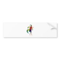 Kind Deco dancer more dancer Bumper Sticker