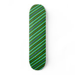 Kind Deco green blue black touched Custom Skateboard