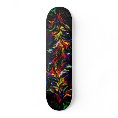 Kind Deco in rainbow styles Skateboard Deck by ARTKSZP