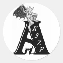 Kind KSZP logo with GOLEM Gargoyle Sticker