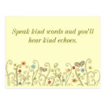 Kind Words Kind Echoes Postcards
