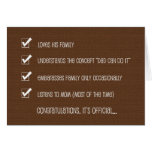 Kinda Funny Fathers Day Card -- #1 Dad Checklist
