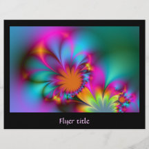 Kindergarten flower full color flyer
