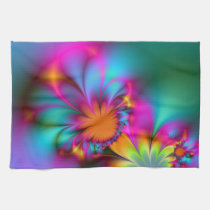 Kindergarten flower towels