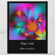 Kindergarten flower personalized flyer