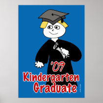Kindergarten Graduate Poster for Boys