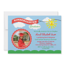 Kindergarten Graduation Photo Invitation