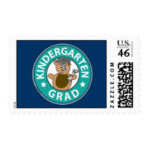 Kindergarten Graduation Postage Stamp