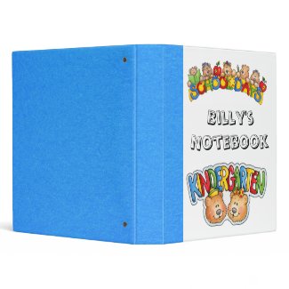 kindergarten Notebook binder