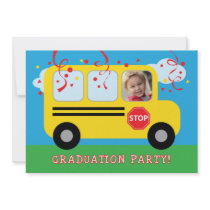 Kindergarten or Preschool Graduation Photo Invitat Announcements