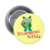 Kindergarten Rocks Pinback Buttons