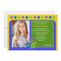 Kindergarten Star Graduation Party Invitation