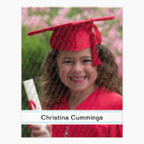 Kindergarten Stripes Graduation Announcement invitations