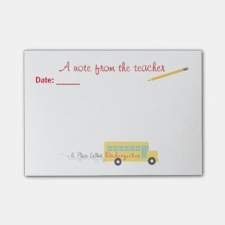 Kindergarten Teacher Post-it® Notes