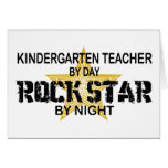 Kindergarten Teacher Rock Star Card