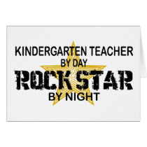 Kindergarten Teacher Rock Star cards