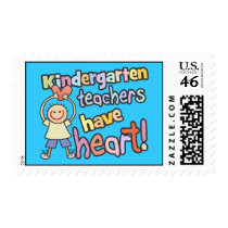 Kindergarten Teachers Have Heart Stamps