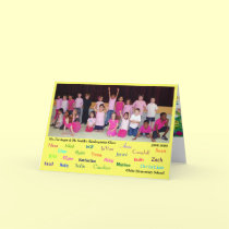 Kindergarten thank you - specials teachers etc cards