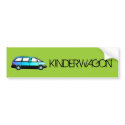 KINDERWAGON Bumper Sticker bumper stickers