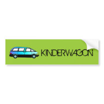 KINDERWAGON Bumper Sticker bumper stickers