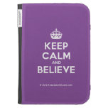 [Crown] keep calm and believe  Kindle Cases
