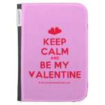[Two hearts] keep calm and be my valentine  Kindle Cases