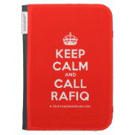 [Crown] keep calm and call rafiq  Kindle Cases