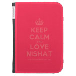 [Crown] keep calm and love nishat  Kindle Cases