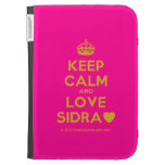 [Crown] keep calm and love sidra [Love heart]  Kindle Cases