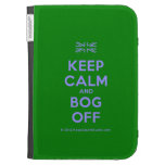 [UK Flag] keep calm and bog off  Kindle Cases
