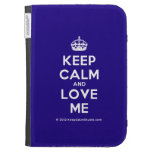 [Crown] keep calm and love me  Kindle Cases