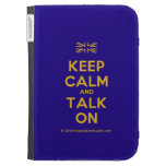 [UK Flag] keep calm and talk on  Kindle Cases