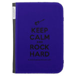 [Electric guitar] keep calm and rock hard  Kindle Cases