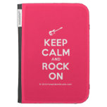 [Electric guitar] keep calm and rock on  Kindle Cases